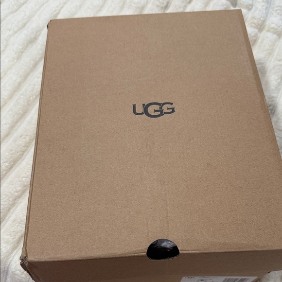 UGG Black Fluffy Slide Slippers - Picture 6 of 7